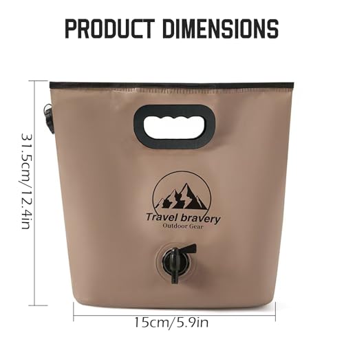 Contenedor de Agua Plegable Premium de 8L con Pico y Asa - Botella Portátil para Camping, Senderismo y Viajes miniatura 7