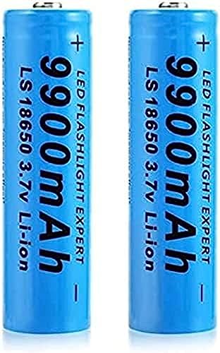 Batería De Litio De 3,7 V, 9900 MAh, Pilas Recargables, Pila De Botón para Linterna LED, Faro, Dispositivos Electrónicos