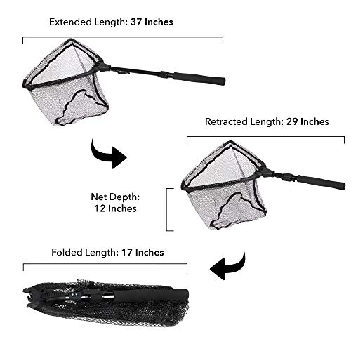 image for Namu Outdoors Telescopic Fishing Net with Fish Scale - Durable Aluminu