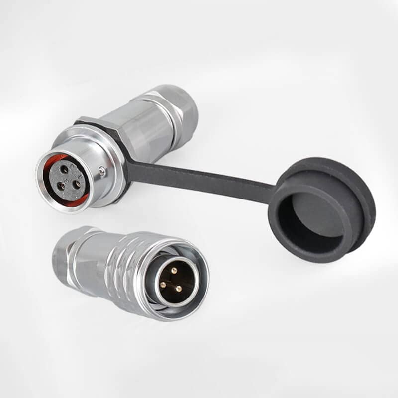 SF12 3 Pin Metal Aviation Industrial Docking Camera Cable Male Female Docking Waterproof Circular Push-Pull Quick