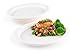 brheez Disposable Oval Dinner Plates 25 Pack (10