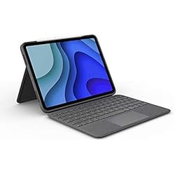 Teclado Smart Keyboard Folio Logitech Folio Touch Funda con teclado para iPad Pro de 11 pulgadas (1.ª, 2.ª, 3.ª, 4.ª generación - 2018, 2020, 2021, 2022), retroiluminado, Trackpad, Disposición QWERTY Español, Gris