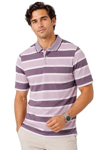 Image of SANE ORIGINALS Half Sleeve Polo T-Shirt for Men with Pocket || Stripe Collar and Pocket T-Shirt for Men Half Sleeves