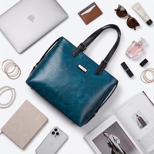 Image of VISMIINTREND Stylish Leather Office Laptop Tote Bag for Women| Shoulder Work Hand Bags for Women | College Bag for Girls | Fits 13 inch,14 inch, 15.6 inch Macbook Laptops
