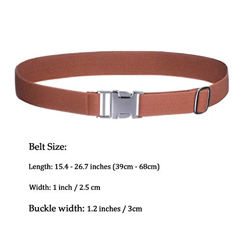 AWAYTR Kids Toddler Belt for Boy - 2 Pack Easy to Use Zinc Alloy Buckle Belts for 2-12 Boys and Girls2
