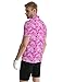 Men's Funny Polo Shirts Whale Tail Golf Shirts Fun Print Polo Shirts for Men