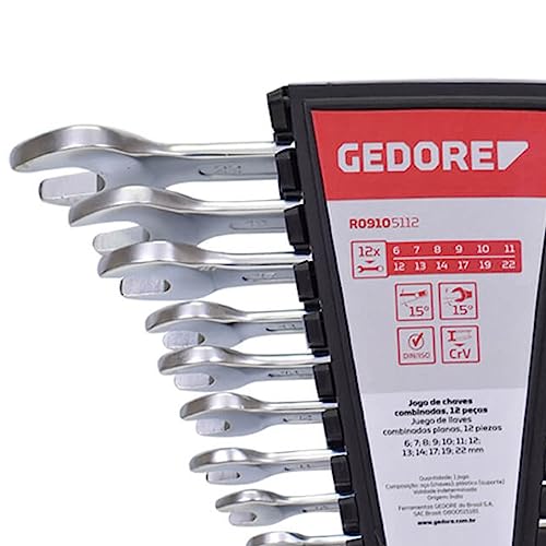 Jogo De Chave Combinada Gedore Red 6 A 22mm 12 Peças