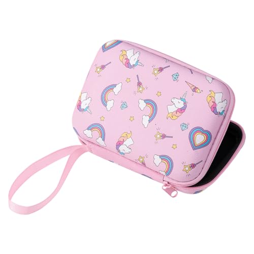 WKabnkn Piazza Colorful Cartoon Storage Bag Antiurto Design Portatile Per Elettronica Accessori Organizzatori di Viaggio Luminoso Bambini Sacchetto di Immagazz