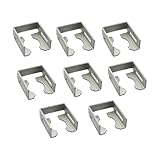 8Pack PC61001 Automotive Fuel Injector Metal Retaining Clips Kit Compatible with 2001-2006 BMW EV1 EV6 EV14