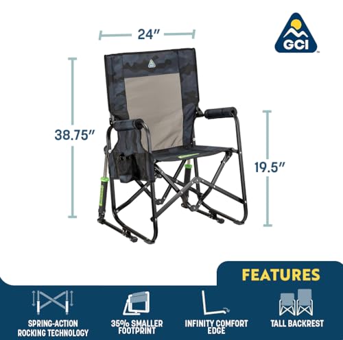 Image of GCI Outdoor Stowaway Rocker - Stealth Camo