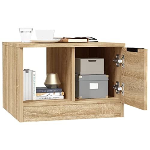 Table basse chêne Sonoma compacte pour optimiser les petits salons - 6