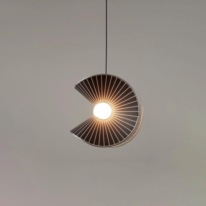 Lustre créatif LED art moderne abat-jour métal pour éclairage salon et chambre