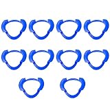 Angzhili 10 Pcs Dental Mouth Opener Intraoral Cheek Lip Retractor O-shape Cheek Expander Autoclavable Teeth Whitening Dental Accessories(Blue)