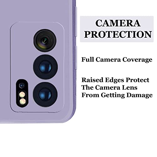 Image of A rtistque Liquid TPU Silicone Matte Shockproof Flexible with Camera Protection Soft Back Cover Case for Oppo Reno 6 Pro 5G - Purple