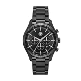 BMW BMW8003 Herrenuhr Diese sportliche BMW Uhr verfügt über eine runde Box aus schwarzem Edelstahl in den Farben der Marke Ionic. Der BMW8003 kommt mit einem schwarzen 20mm breiten Armband aus Edelstahl. Inspiriert von dem Fahrzeug-Design der deutschen Marke machen diese Uhr zu einer einzigartigen und stilvollen Uhr.
