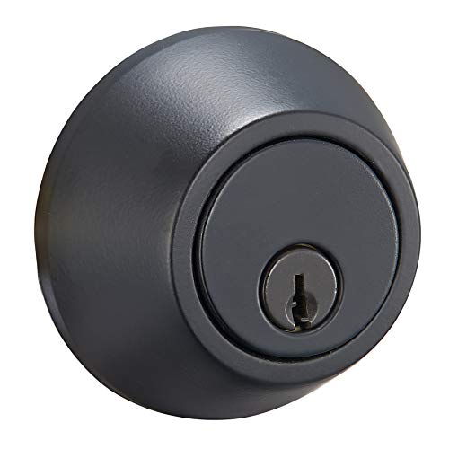 Amazon Basics Deadbolt - Single Cylinder - Matte Black #TOP1