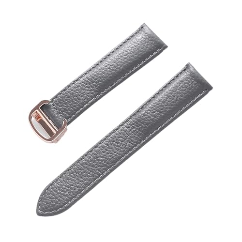 Bracelet montre cuir souple litchi 16mm pour remplacer votre bracelet