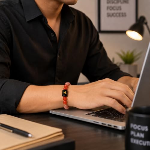 Image of Rashi Bracelet for Men & Women | Original Certified Healing Crystal for Confidence, Motivation & Positive Energy | Zodiac Bracelet for Men & Women | Astrology Gift For Everyone