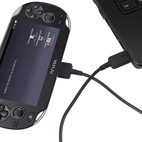 Image of Funturbo Upgraded PS Vita Charger Cable, PlayStation Vita Charging Cable PSV 1000 USB Data & Power Charger Cord 3.3 ft (Pack of 2)
