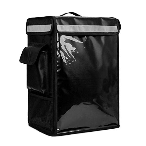 Food Delivery Bag Insulated Backpack, Uber Eats Delivery Bag, Pizza Delivery Bag, Portable Cooler Commercial Thermal Warmer, Durable Camping Cold Hot Food Transport Reusable Grocery Bag with Divider
