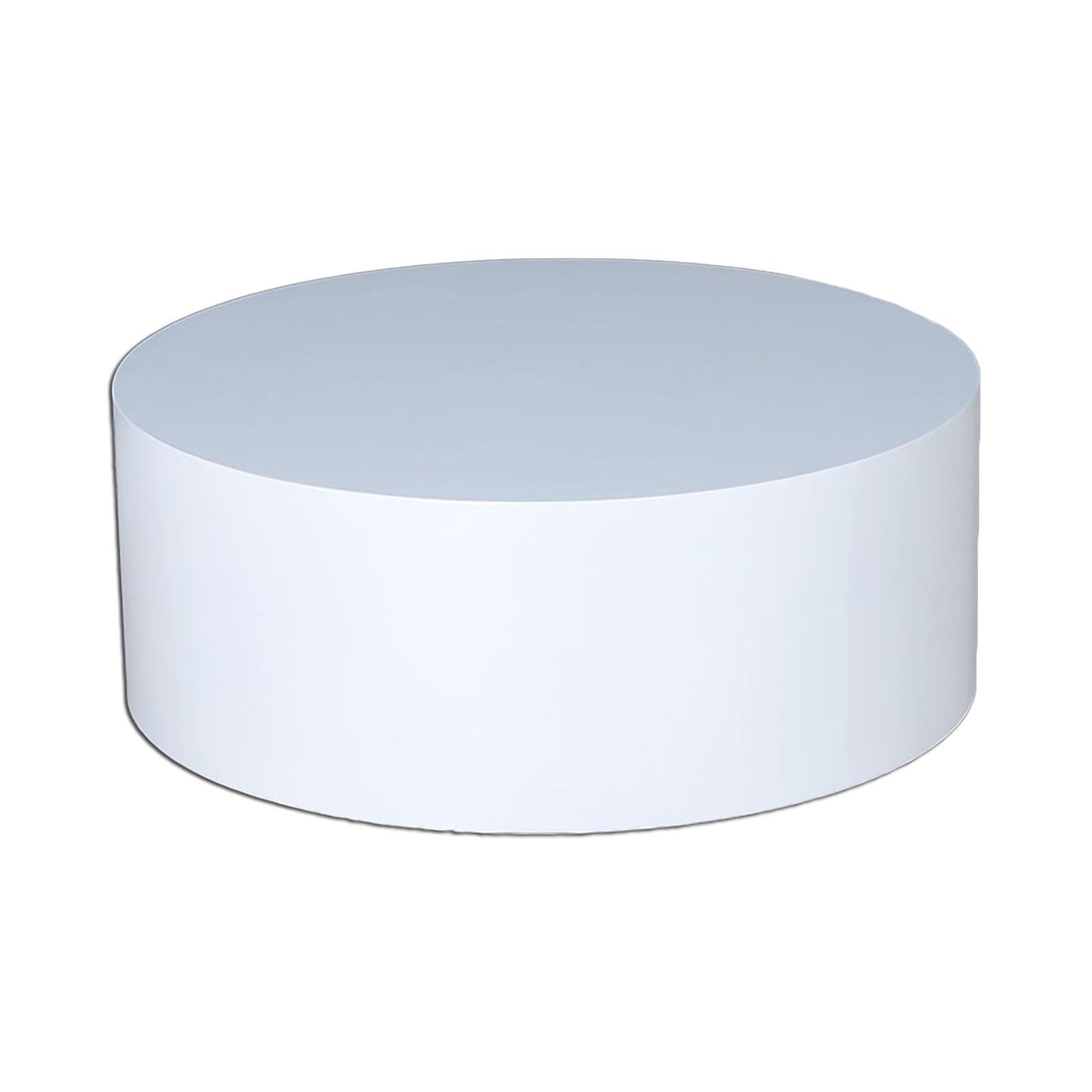 Présentoir rond pour magasin de vêtements au design blanc épuré