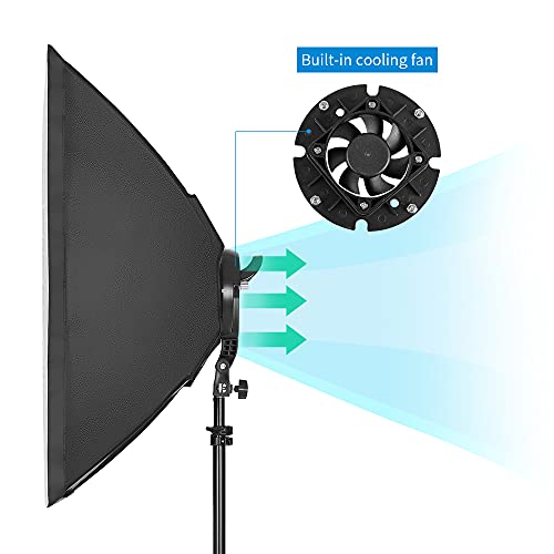 Image of 3pcs Softbox Lighting Kit Photography Continuous Lighting System Photo Studio Equipment with 3pcs 45W LED Light for Photo Studio Portrait, Video Shooting