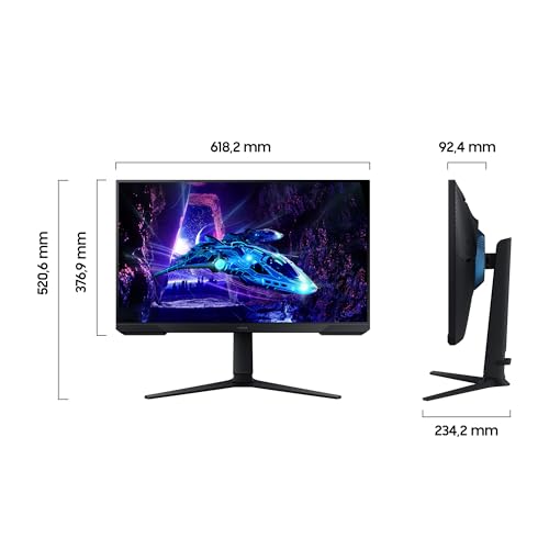 Samsung Odyssey G30D Full HD Gaming Monitor, 27 Zoll, Bildschirm mit VA-Panel, 1.920 x 1.080 Pixel, Bildwiederholrate 180 Hz, Reaktionszeit 1 ms (MPRT), AMD FreeSync, HDR10, LS27DG300EUXEN