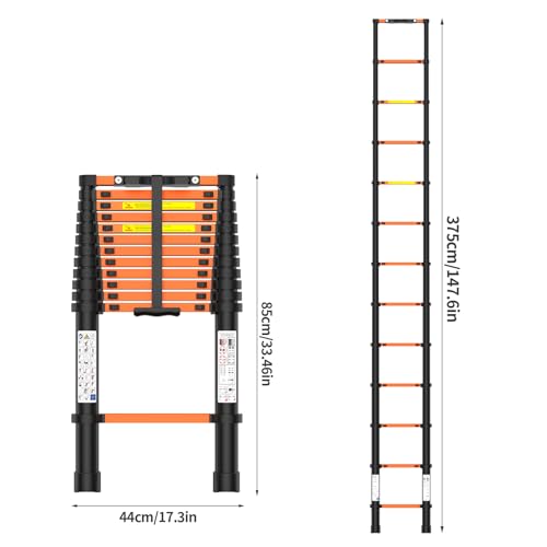 Telescoping-Ladder125-FT-Extension-Ladder-Heavy-Duty-330lbs-Max-Capacity-Multi-Purpose-Collapsible-Ladder-for-RV-or-Outdoor-Work
