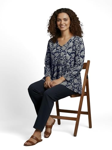 Image of Casual Rayon V-Neck Full Sleeves Stylish Peplum Top for Women(28 inch Inches)