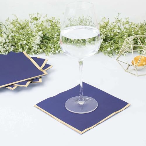 Servilletas Efavormart Navy Blue pack 50 unid 6.5x6.5 in miniatura 5