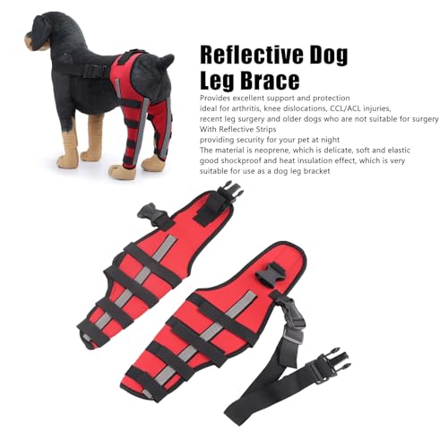 Image of Dog Knee Brace, Support for Large and Small Dogs with ACL, CCL, Cruciate Ligament Injuries, Patella Dislocation, or Osteoarthritis for Both Back and Front Legs (XS)