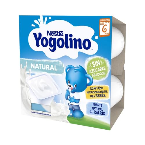 4 PACKS YOGOLINO Postre lácteo natural sin azúcares añadidos especial para niños desde 6 meses YOGOLINO de Nestlé 4 PACKS DE 4 x 100 g. (Natural)
