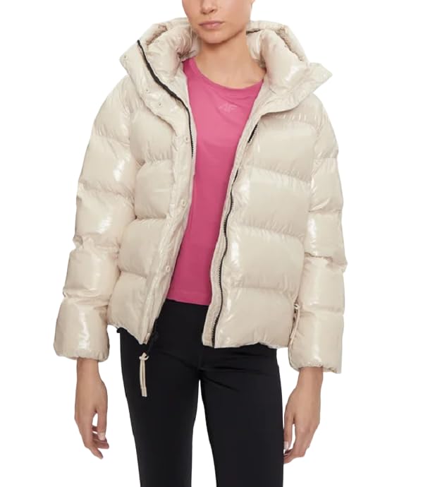 NAPAPIJRI   Plumífero de mujer Glane Glossy, Beige Silvr N90, XL