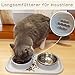 Slow Feeder Bowl Set for Cat and Dog/Non Slip Silicone Pet Bowls/Non Spill Food Mat with Stainless Steel Bowl