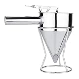Piston Funnel - Stainless Steel Pancake Batter Dispenser Baking Funnel Cake Desserts Cooking Tools...