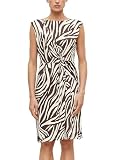 s.Oliver Damen Kleid – Regular Fit, Jersey, Wickel Optik mit Ziernaht und Knoten
