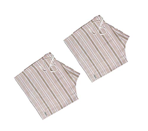 Image of Men's Lattha Traditional Pure Cotton Underwear aka Patta wala Janghiya, Dhari wala / Striped Undergarment, Khadi Latthe Ka Jangia, Nicker,Chaddi; Nade wala kachha with wide Miyani /Asan & Back Pocket & Drawstring /Nada