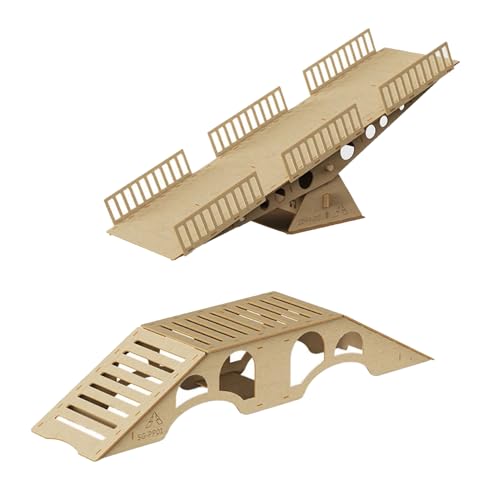 Image of Bridge Course Prop Simulation Road Obstacle Steep Slope for RC Crawer Car 1 /18 1 /24 TRX4M UTB18 SCX24 AX24 FCX24 (Seesaw Board)