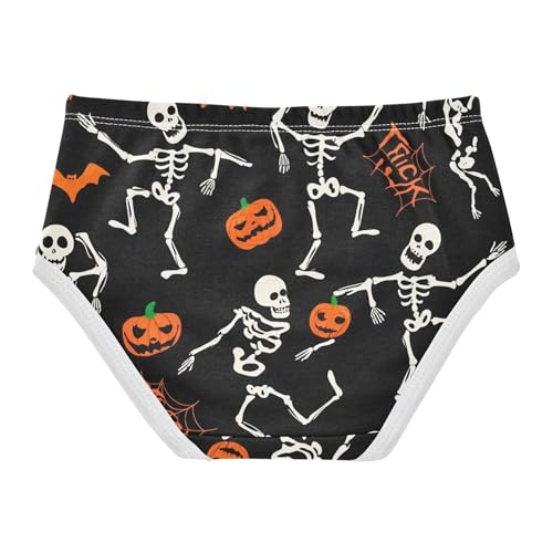 Halloween Dancing Skeletons Girls Underwear Toddler 2t Cotton Girl Panties Cute Bright Undies Kids Briefs2