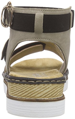 Rieker 67958 Women Ankle Strap, Scarpe col Tacco