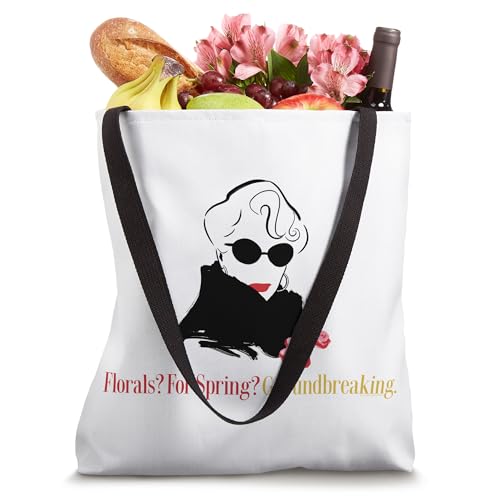 Bolso tote con frase floral de The Devil Wears Prada miniatura 4