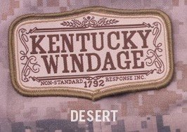 Mil-Spec Monkey Kentucky Windage Morale Patch-Desert