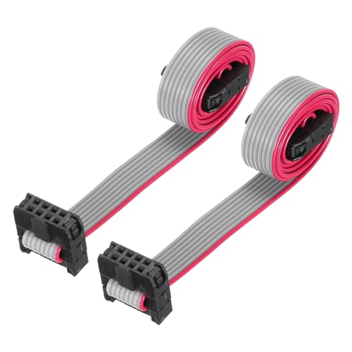 Sourcingmap Cable Plano De Cinta IDC 50 Pines Tipo A FC A FC (16 Pines, Paso 2.54mm, 1 Metro): Para Programadores ISP Y Dispositivos LCD