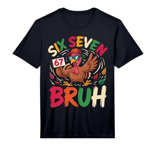 6 7 Thanksgiving Turkey Meme Six Seven Performance T-Shirt