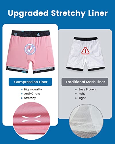 Image of maamgic 2 in 1 Mens Swim Trunks 7 Inch Swim Shorts Swim Suits Board Shorts
