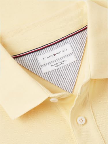 Image of Tommy Hilfiger Men's Short Sleeve Polo Shirts in Classic Fit with Stretch and Organic Pique Cotton