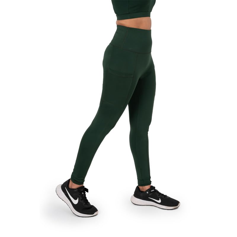 Image of High Waisted Leggings for Women with Side Pockets, Squat-proof, Gym Legging, Bottom Sportswear for Girls & Women, Medium Compression, Stretchable Tight with Premium Fabric