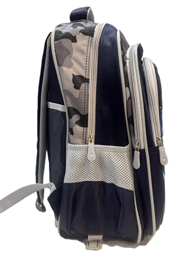 Premium Quality Backpack-, Lightweight Bookbag with 3 Compartments, Front Utility Pocket with side storage- Lunch Box & Organizer included For 6 To 12 years Old.3