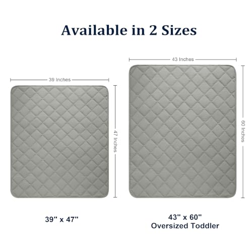 Image of BEDSUM Toddler Quilt 43x60, Microfiber Kids Quilt Toddler Bed, Smoke Grey | Lightweight Soft Comfort for Toddler Beds, Daycare, Preschool Naps, Boys Girls, Machine Washable All Season Toddler Comforter