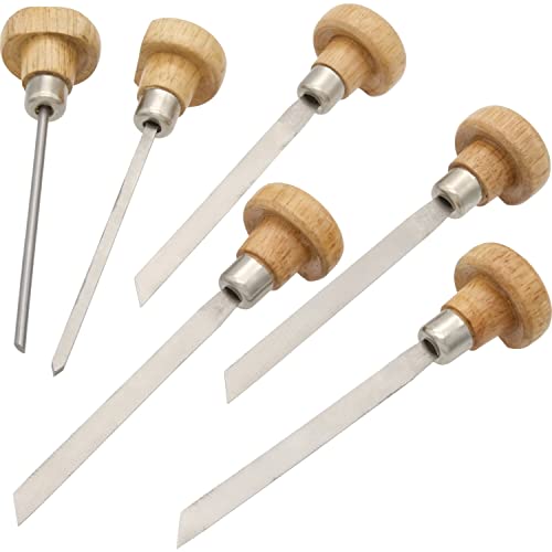 FindingKing 6 Gravers Jewelers Clock Gunsmith Engraving Hand Tool